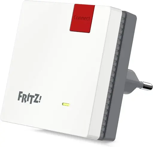 FRITZ!WLAN Mesh Repeater 600 (WLAN N pana la 600 Mbps (2,4 GHz), WPS, design compact, versiune germana)