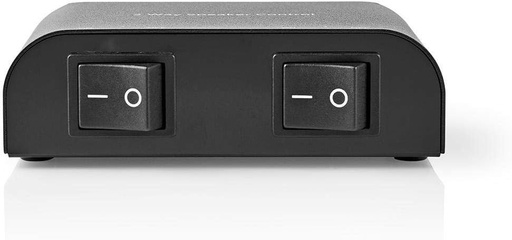 Cutie de control pentru difuzoare Nedis - Comutare intre 2 perechi de difuzoare sau redare simultana - 2 comutatoare basculante separate - 4-16 ohmi, 150 W - Negru