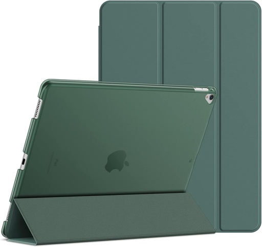Husa JETech pentru iPad Pro 12.9 (generatia 1 si 2, modelele 2015 si 2017), cu clapa si functie de activare/repaus automat (verde cetos)