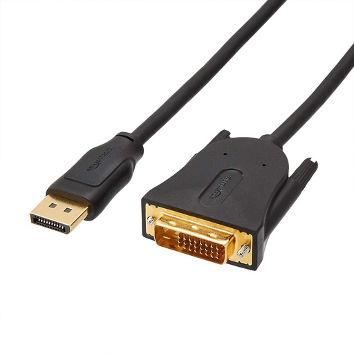 Cablu DisplayPort la DVI Amazon Basics, 0,9 m, negru