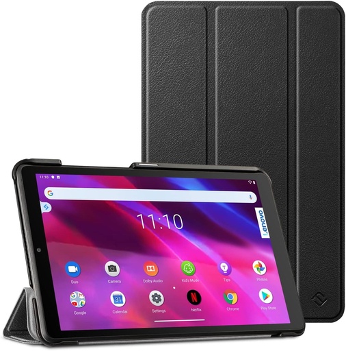 Husa Fintie pentru Lenovo Tab M8 (generatia a 3-a/a 2-a/1-a) TB-8506F/TB-8506X/TB-8705F/TB-8705X, husa de protectie ultra-subtire cu functie de suport, nu este compatibila cu Lenovo Tab M8 (generatia a 4-a) 2023 (TB-300FU), neagra