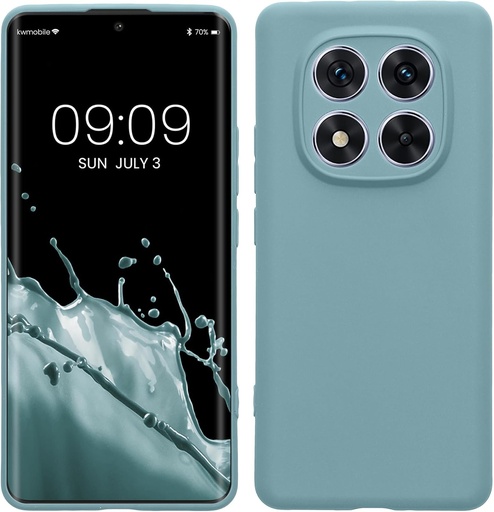 Husa kwmobile compatibila cu Xiaomi Redmi Note 14 Pro 5G / Poco X7 - Carcasa spate din silicon TPU pentru smartphone - Protectie cauciucata - piatra antica