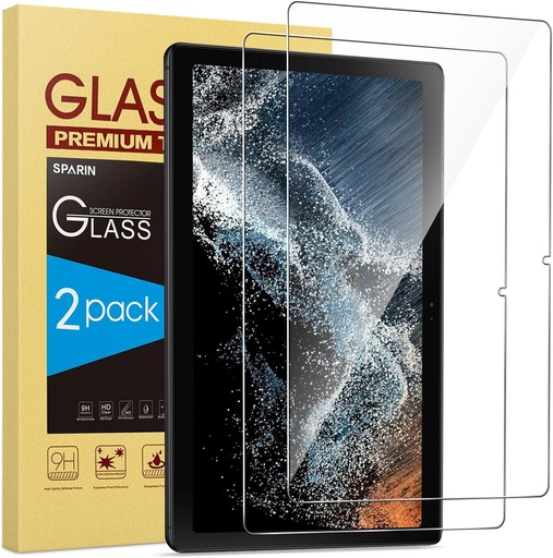 SPARIN, folie de protectie ecran compatibila cu Samsung Galaxy Tab A8 10.5 inch, sticla securizata pentru Galaxy Tab A8 2022, duritate 9H
