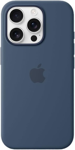 Husa Apple Custodia MagSafe din silicon pentru iPhone 16 Pro - Denim