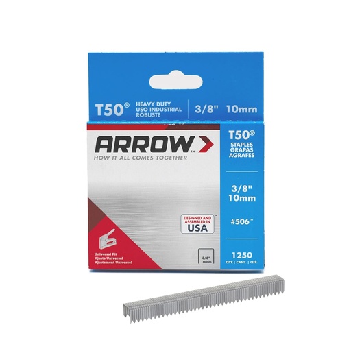 Cutie Arrow 506 cu 1250 de capse de 10 mm pentru capsatorul T50